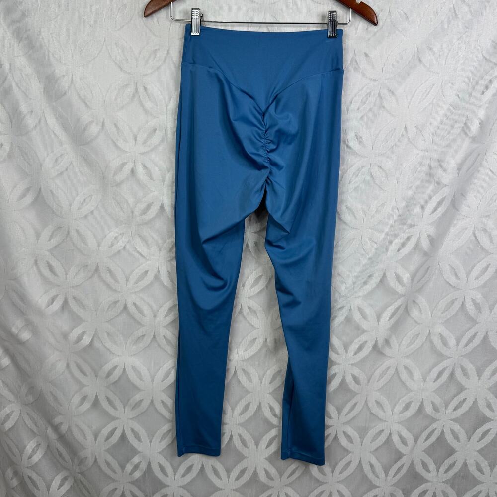 Gymshark Power Regular High Rise Baby Blue Leggings Size M - Picture 5 of 8